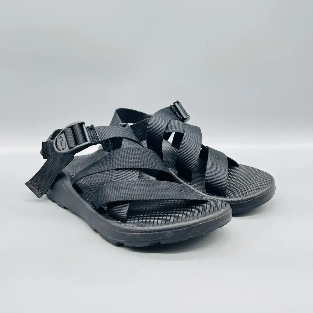 Chaco Sandals Mens 9 Black Adjustable Strap Sport Hiking Outdoor Comfort Shoes